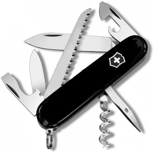 Нож перочинный Victorinox Camper 91 мм, 13 функций, черный